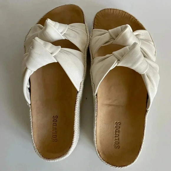 Anthropologie Soludos Knotted Leather Slide - Picture 4 of 7